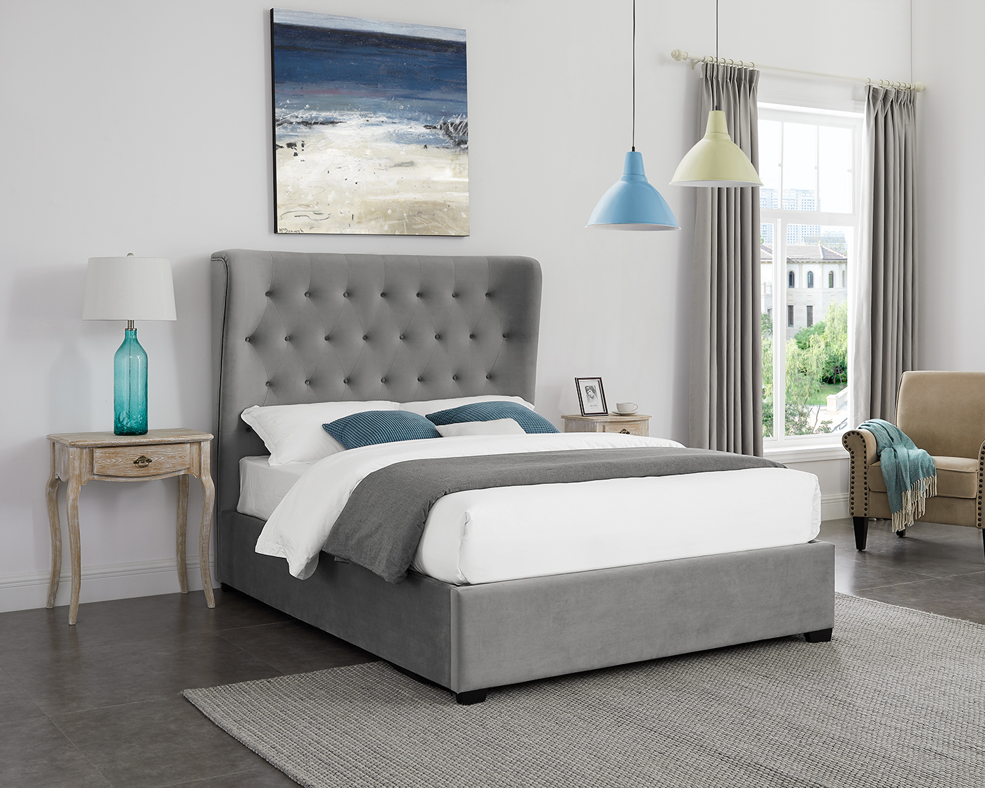 Belgravia Grey Super King Bed - Browns Furniture