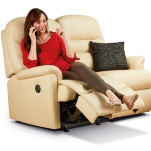 Keswick Standard Leather Reclining 2-seater
