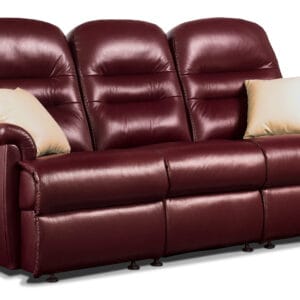Keswick Small Leather Fixed 3-seater