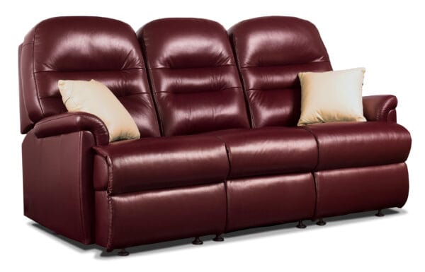 Keswick Small Leather Fixed 3-seater