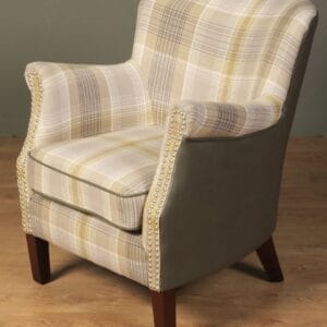 Harlow Armchair - Yellow Check