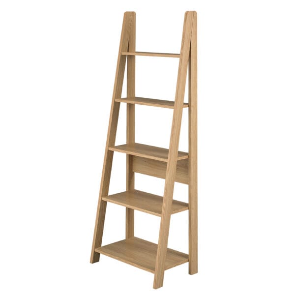 Display model sale - Tiva Ladder Bookcase Oak
