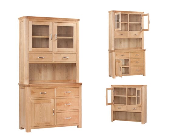 Treviso Oak Small Buffet Hutch