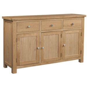 Contemporary oak - 3 Door sideboard