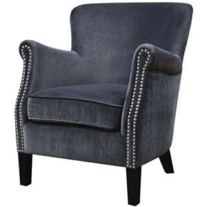 Harlow Armchair (Grey Velvet)