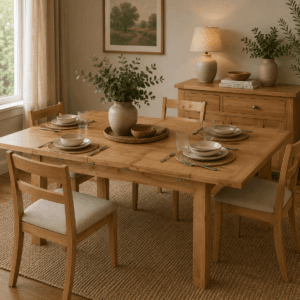 Contemporary oak - Large Extending Dining Table