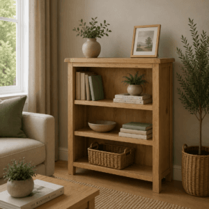 Kilmore Oak Low Bookcase