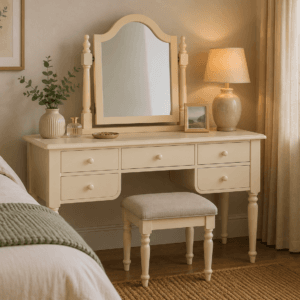 Display Model Sale - Cream dressing table mirror