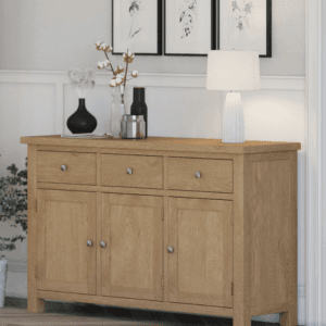 Contemporary oak - 3 Door sideboard