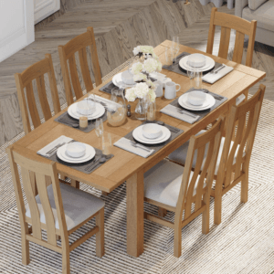 Contemporary oak - Medium Extending Dining Table