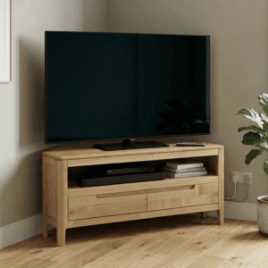 Dunmore Oak  Corner TV Unit