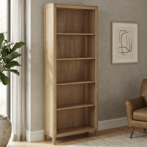 Dunmore Oak  Tall Bookcase