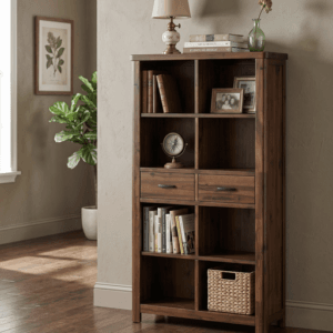 Andorra Acacia Tall Bookcase