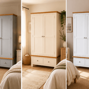 Contemporary painted - Double wardrobe with drawers