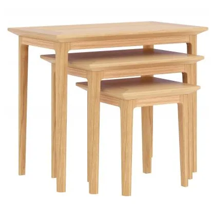Saxby Oak - Nest of 3 tables
