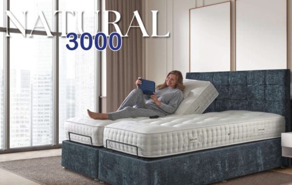 Natural 3000 electric bed with lifestyle base