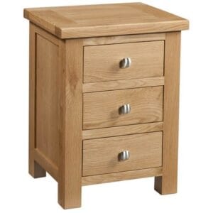 Display sale - Contemporary oak 3 drawer bedside