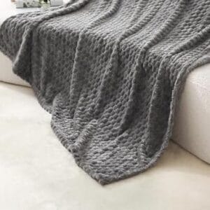 Charcoal Fleece Sofa/Bed Throw