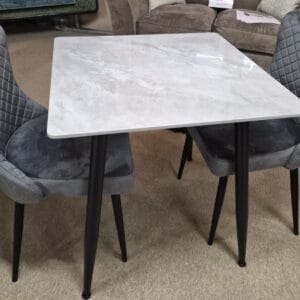 Display Model Sale - Lavina Square Dining Table and 2 Hadley Chairs