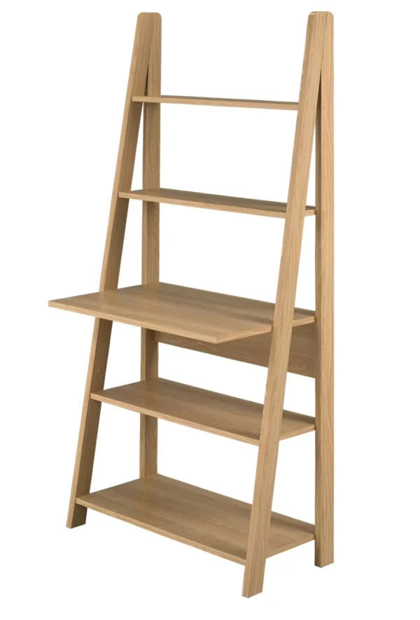 Display Model Sale - Tiva Ladder Computer Desk - Oak/Black