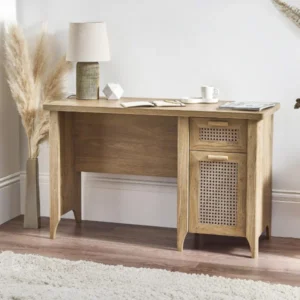 Sydney Desk - Rattan Effect