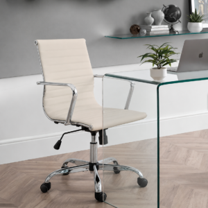 Gio Office Chair - Ivory