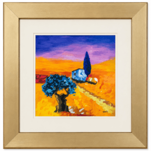 Golden Tuscan Landscape Wall Art