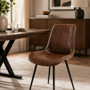 Pomona dining chair-Antique Tan PU
