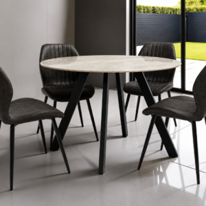 Saldini round 1.1m dining table