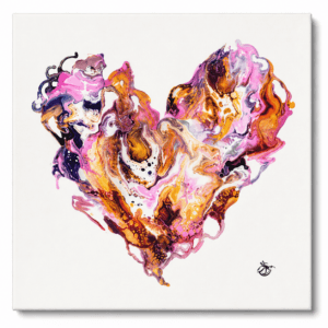 Abstract Heart Canvas 2 - Wall Art