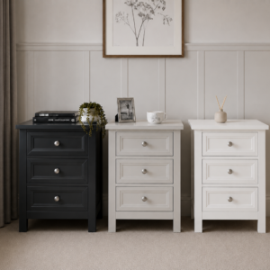 Maine 3 Drawer Bedside