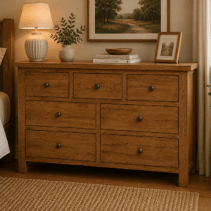 Rustic Oak 3 over 4 Chest