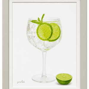 Gin & Lime Cocktail Wall art