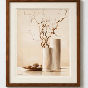 Contemporary Neutral Vase - Wall Art