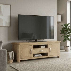 Treviso Large Oak TV Unit
