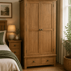 Rustic oak - Double wardrobe+2 drawers