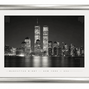 Manhattan Night Skyline - Wall Art
