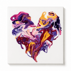 Abstract Heart Canvas - Wall Art